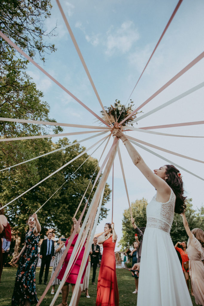 bouquet ruban mariage lille