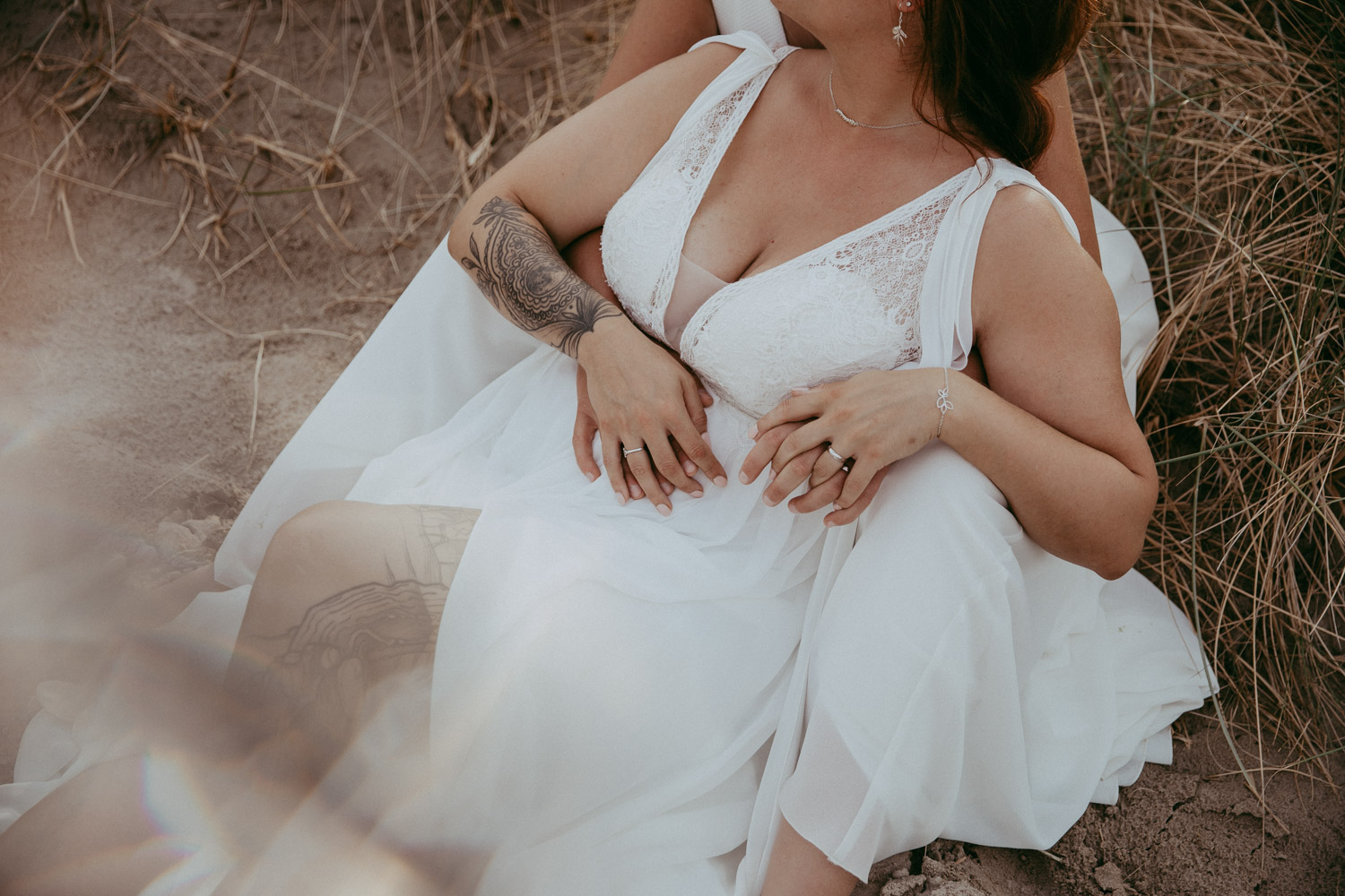 seance day after plage braydunes vague mer trash the dress